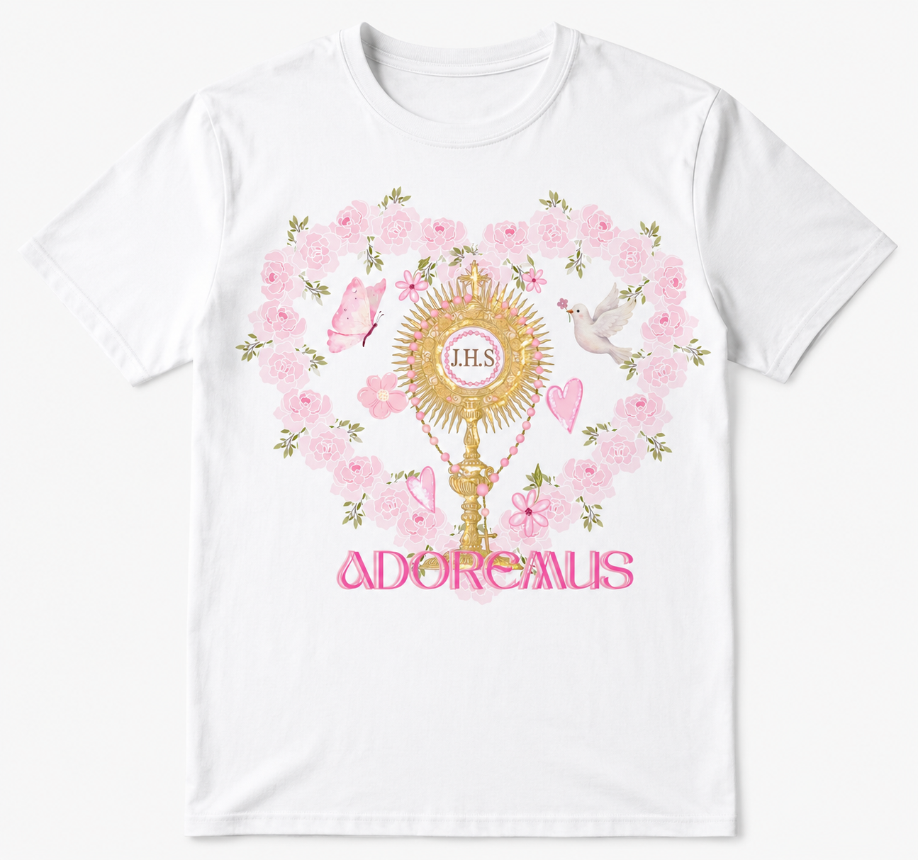 Little Adorer Floral Monstrance Kids Tee