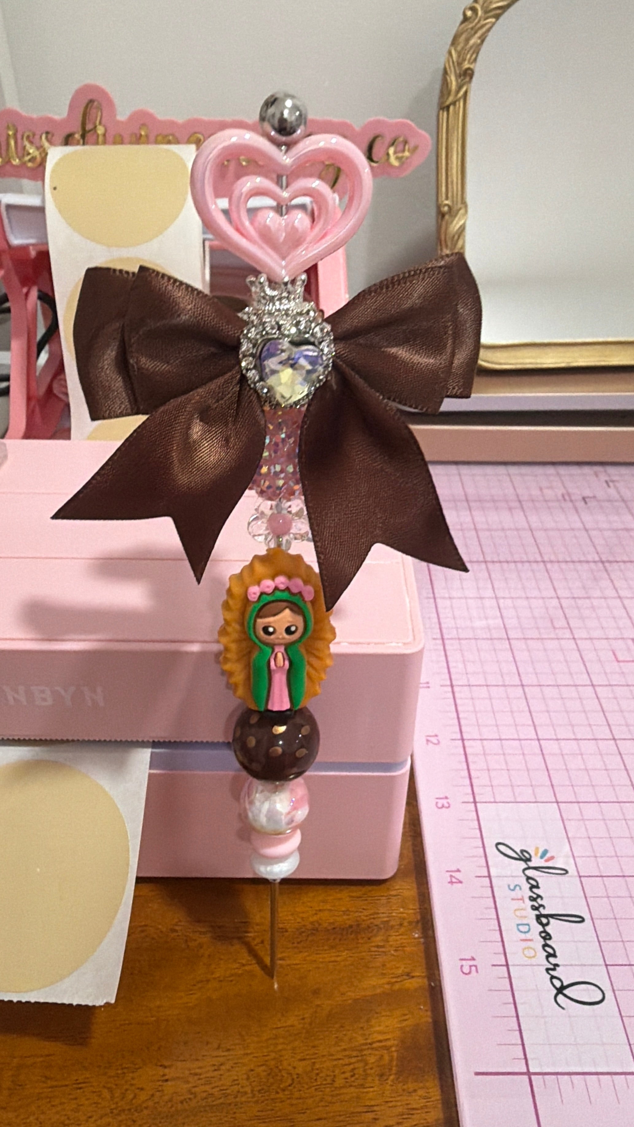 Our Lady of Guadalupe Beaded Craft Pick & Weeding Tool