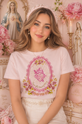 Immaculate Heart of Mary Floral Tee