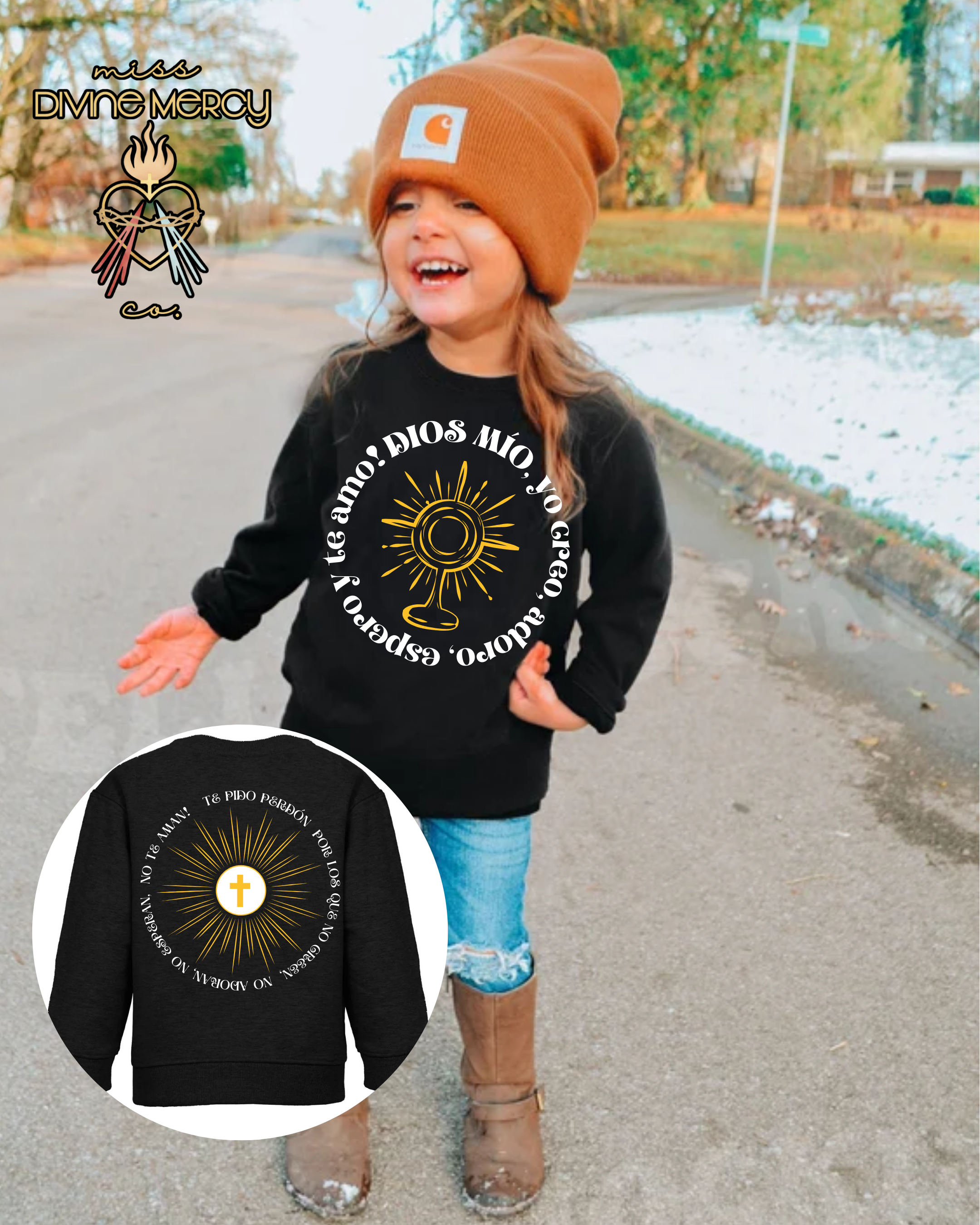 Dios mío! Crewneck for kids ..