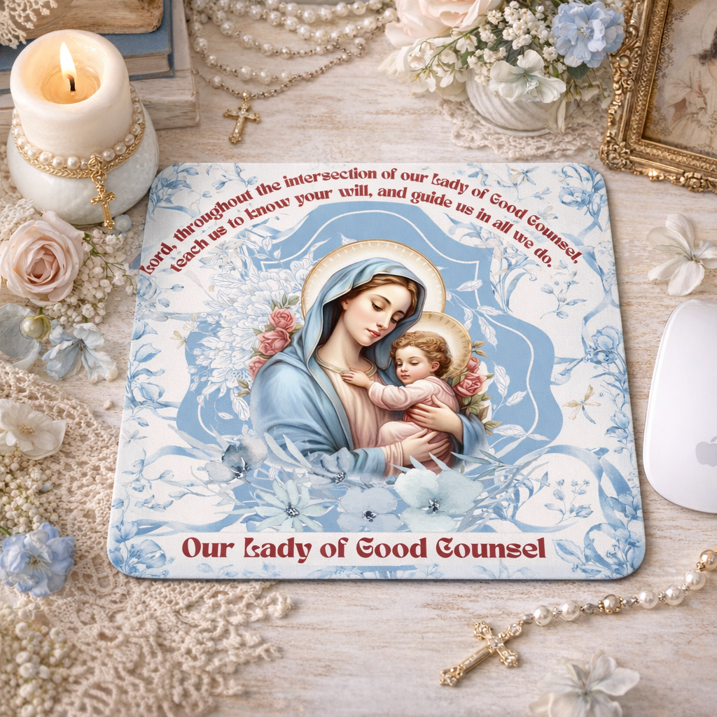 Our lady of Good Counsel Mouse Pads