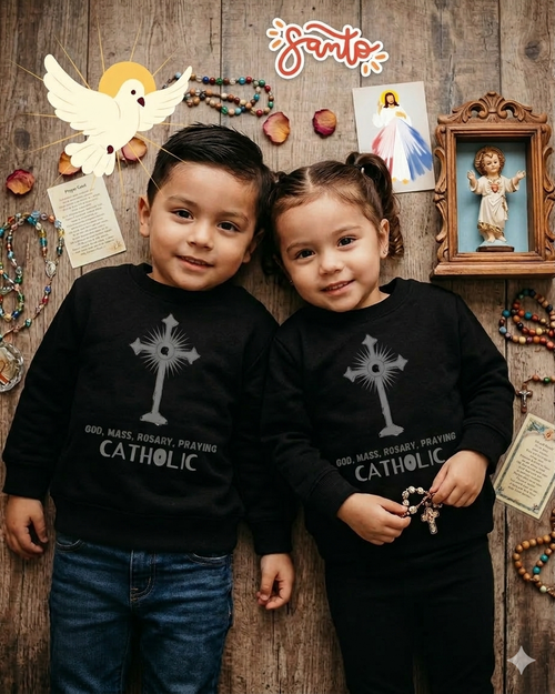 Catholic kids crewneck
