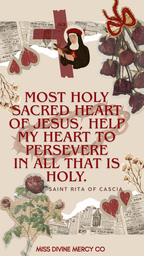 Saint Rita of Cascia Phone Wallpaper FREE