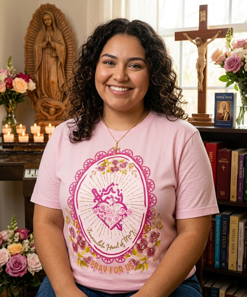 (Doble sided) Sacred Heart of Mary Tee
